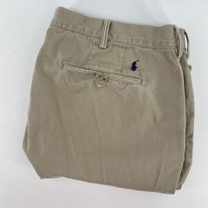 Polo Ralph Lauren Classic Fit Chino Pants Tan Mens 40x31 Cotton Twill